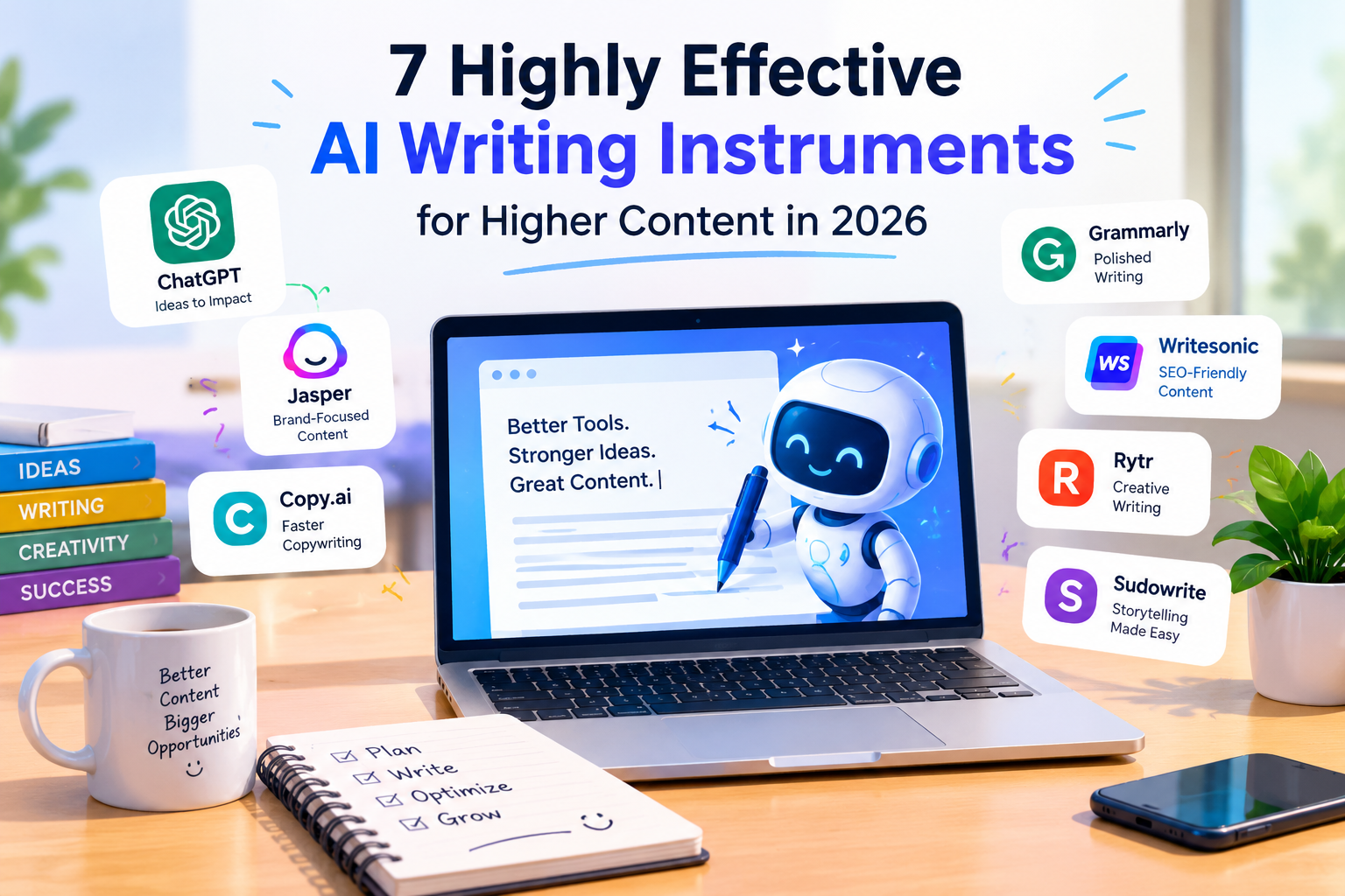 7 Highly effective AI Writing Instruments for Higher Content material in 2026