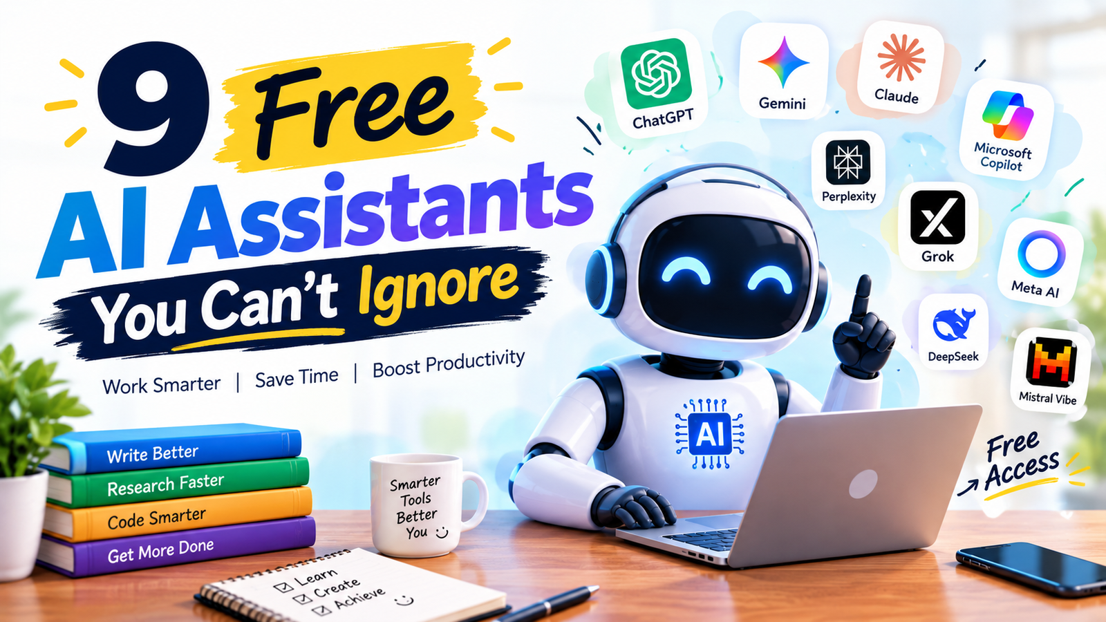 9 Free AI Assistants You Can’t Ignore